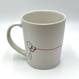Human Touch Cup Mug Telephone Love Heart Message‎ Stick Figure Art Valentine